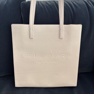 Ted Baker pale pink leather tote